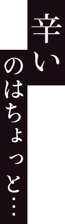 辛いのはちょっと…
