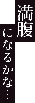 満腹になるかな…